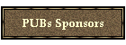 PUBs Sponsors